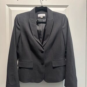 Calvin Klein Charcoal Women's Blazer